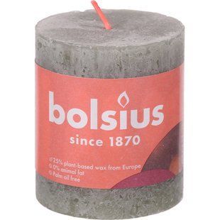 Свіча Bolsius 80/68 рустік Свіжий оливковий, арт. 103668780370 1517047 фото