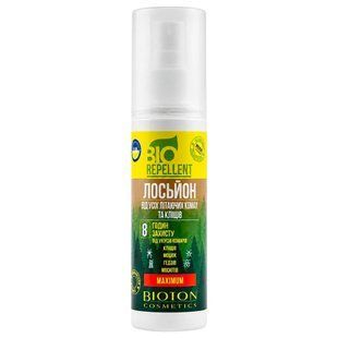 Лосьйон в/комарів Bioton BioRepellen 100 мл Максимум в/усіх літаючих комах та кліщів 8 год. захист 1639132 фото