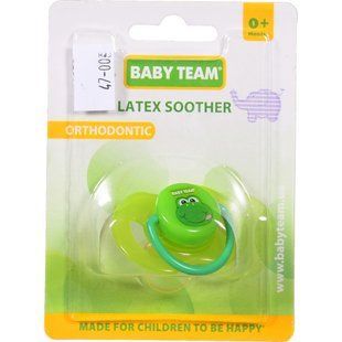 Пустушка Baby Team латексна ортодонтична 3200 1217331 фото