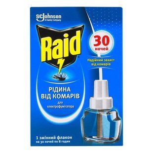 Рідина Raid 30 ночей проти комарів д/фумігатора 596244 фото