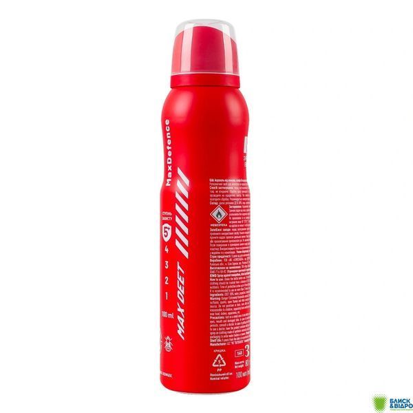 Аерозоль ANTI mosquito 100 мл в/комарів MAX Defence 1721161 фото