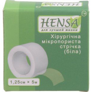 Хірургічна микропор. стрічка 1,25 см х 5 м (біла) 1332109 фото