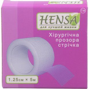 Хірургічна прозора стрічка 1,25 см х 5 м 1332120 фото