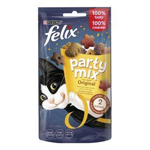 Ласощі д/котів Felix Party Mix 60 г Оріджинал мікс 1519915 фото
