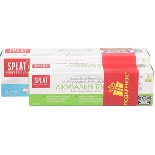 Промо-набір Зуб. паста&nbsp;Splat&nbsp;Biocalcium 100&nbsp;мл&nbsp;+&nbsp;Medical&nbsp;Herbs&nbsp;40&nbsp;мл 1584506 фото