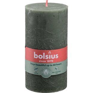 Свіча Bolsius 130/68 рустік Свіжий оливковий, арт. 103668790370 1517062 фото