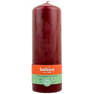 Свіча Bolsius 200/68 черв. вельвет 75 год. 103615576847 1701143 фото