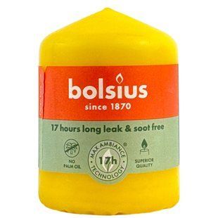 Свіча Bolsius 80/58 жовта 17 год. арт. 103614066909 1692059 фото