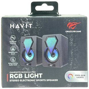 Колонки Havit HV-SK210 mini PRO USB 2.0 RGB ігрові 1640223 фото