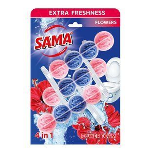Освіж. д/унітазу SAMA 3х65 г Квіткова свіжість 1722653 фото