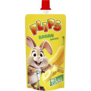 Пюре Flips 100 г Банан-яблуко 100% И451 (Польща) 1708809 фото