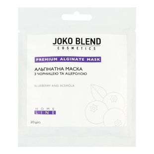 Маска д/обличчя Joko Blend 20 г Альгінатна з чорницею і ацеролою 1540098 фото