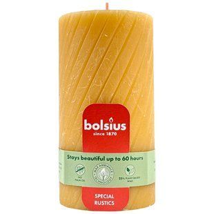 Свіча Bolsius 130/68 рустік беж. 60 год. 103638050320 1701132 фото