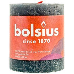 Свіча Bolsius 80/68 рустік Бурхливо-сірий, 35 год., арт. 103668780331 1517039 фото