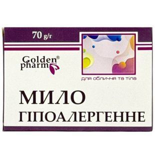 Мило Golden Pharm 70 г Гіпоалергенне 1697303 фото