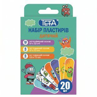 Пластир Teta набір д/ран дит. 20 шт. 1622191 фото