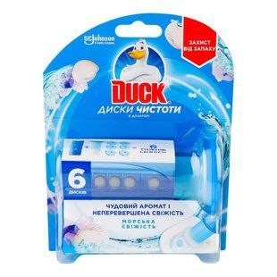 Освіж. д/унітазу Duck 38 г диски чистоти Морська свіжість 928862 фото