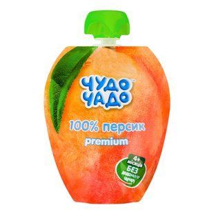Пюре Чудо-Чадо 90 г д/пак. з персиків без цукру 1497874 фото
