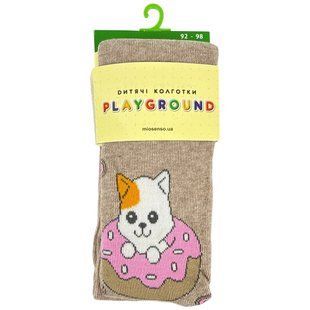 Колготки дит. Playground 0221 Кот и мопс беж, р. 092 1557420 фото