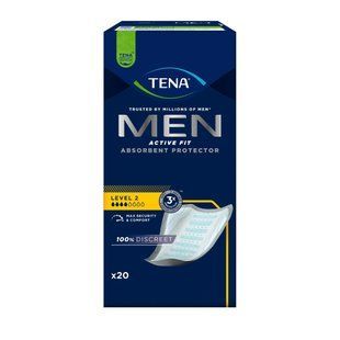 Прокладки урологічні Tena 20 шт. Men Active Fit Level 2 1562683 фото