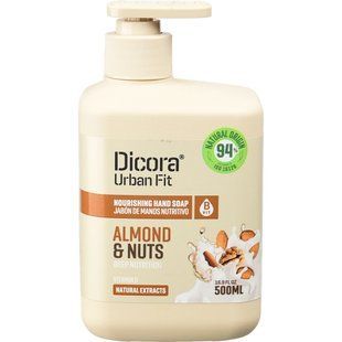 Мило рідке Dicora Urban Fit 500 мл Мигдаль та горіхи з вітаміном В 1630998 фото