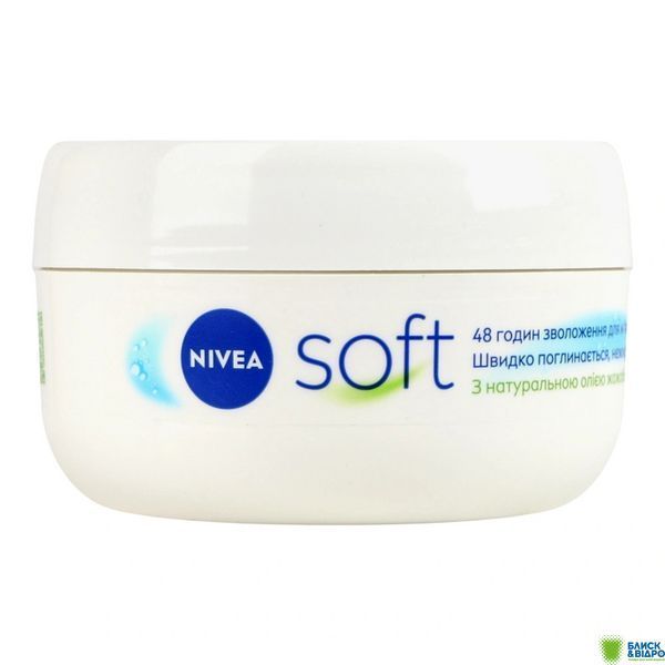 Крем д/обличчя Nivea 200 мл Soft інтенсивно зволожуючий 89050 18062 фото