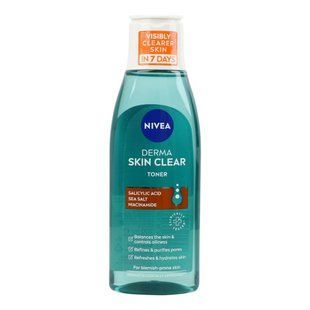 Тонік д/обличчя Nivea 200 мл Нормалізуючий Derma Skin Clear 1598169 фото
