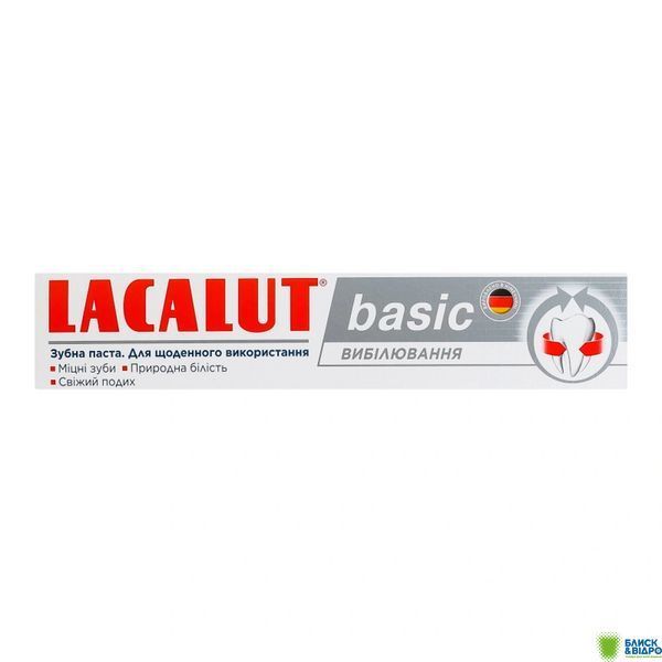 Зуб. паста Лакалут 75 мл basic вибілювання 1578517 фото